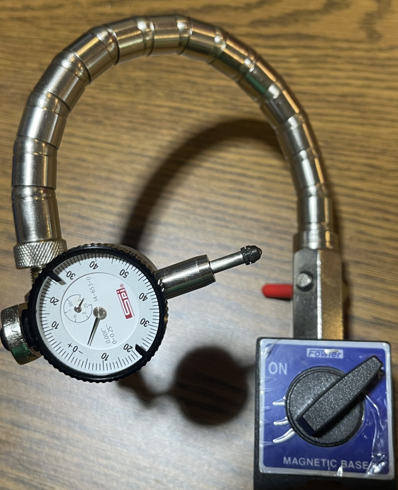Fowler 52-585-500-0, Dial Indicator & Base Kit