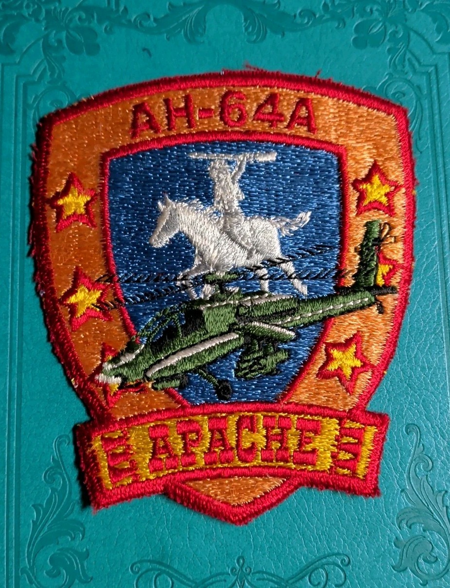 Vintage US Army AH-64A APACHE PATCH Ft Rucker Fly Army Helicopter Military A2