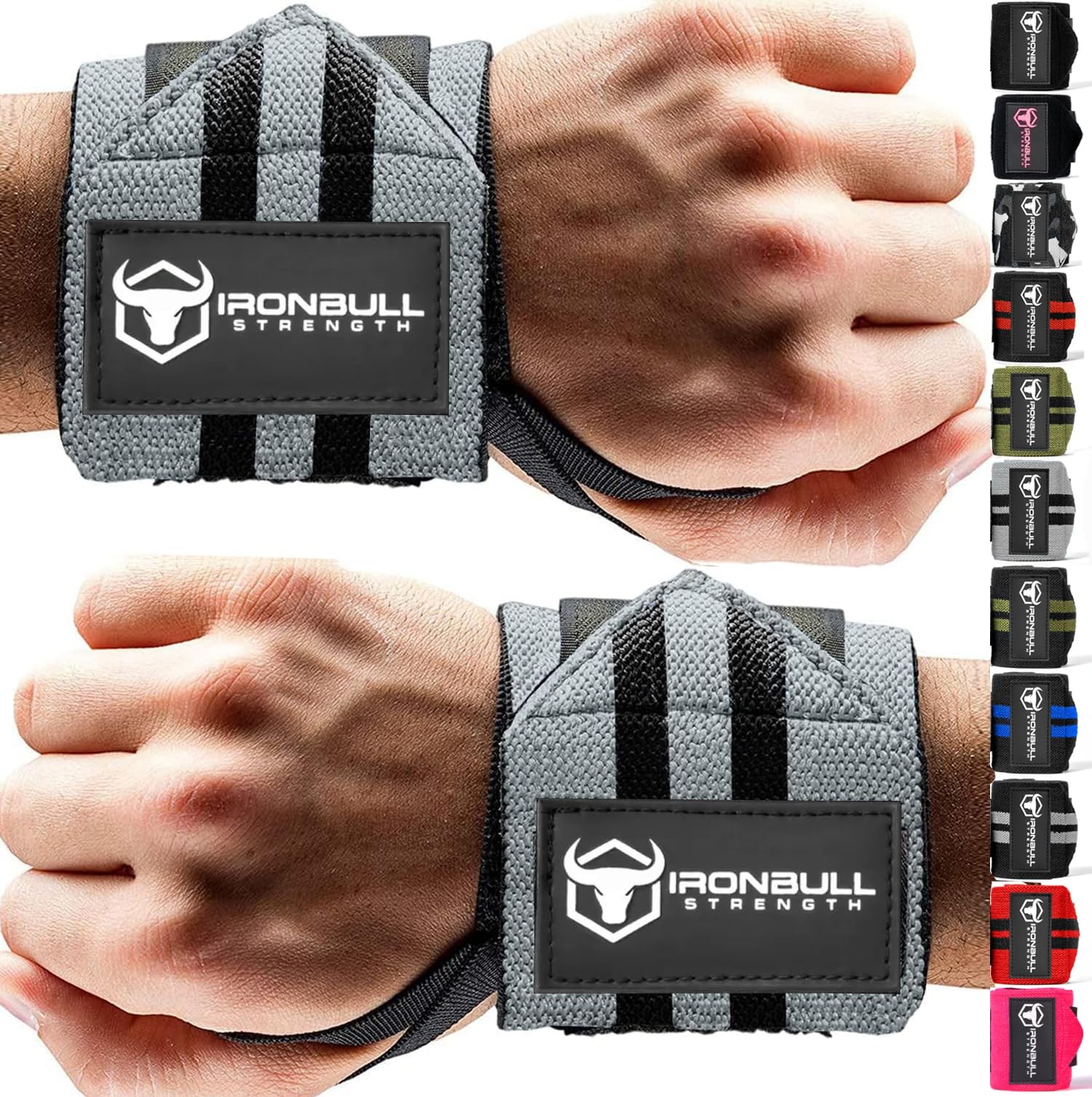 Wrist Wraps for Weightlifting (USPA, IPL, USAW & IWF Approved),18” Premium Qu...
