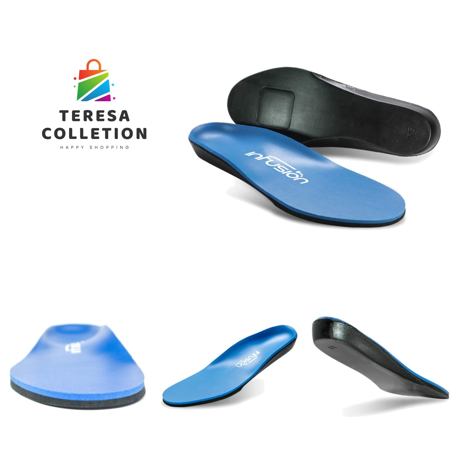 Pain Relief Insoles: Supports Flat Feet & Plantar Fasciitis with Soft Cushioning