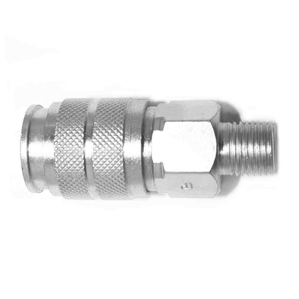 1/4 Inch Universal Steel Coupler x 1/4 Inch Male NPT - CG441