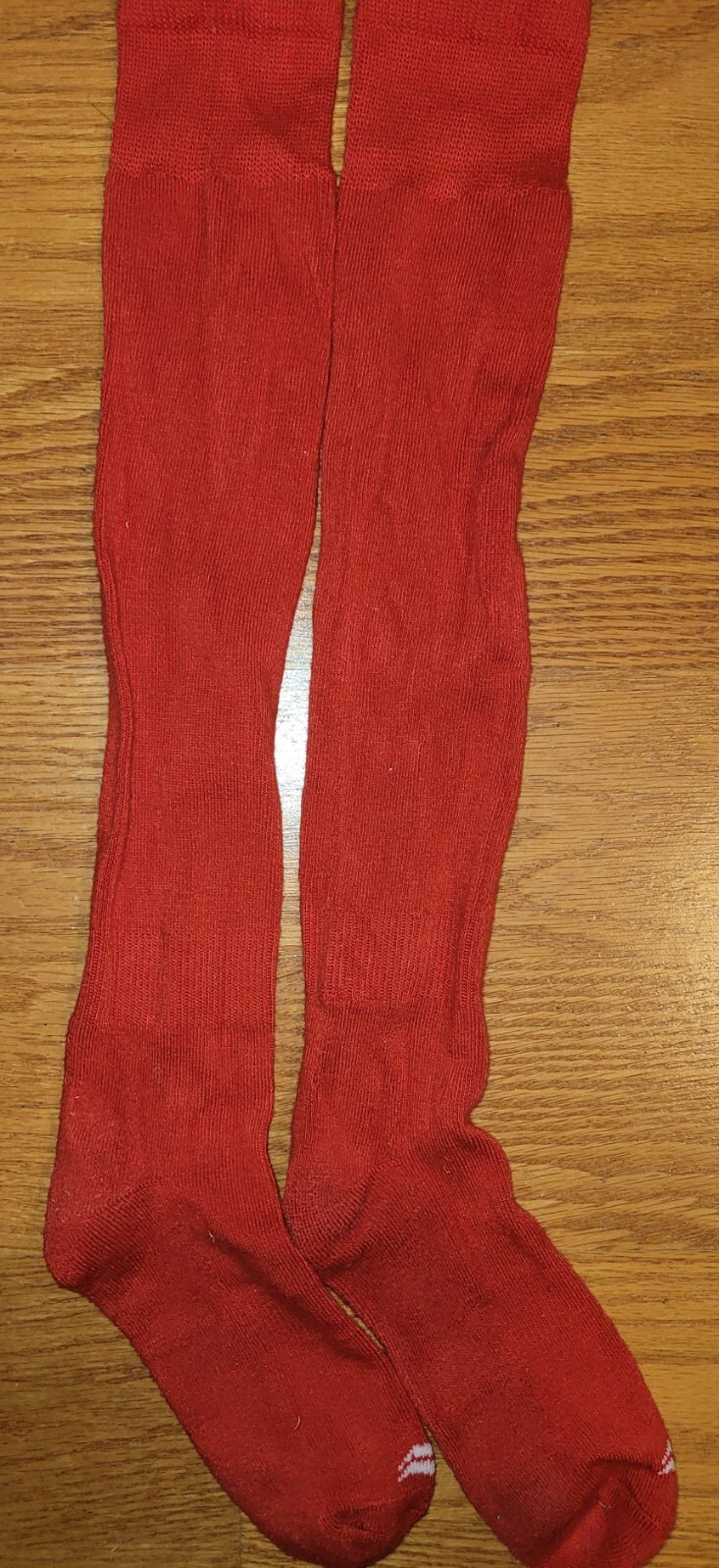 Red Baseball Knee High Sock LARGE