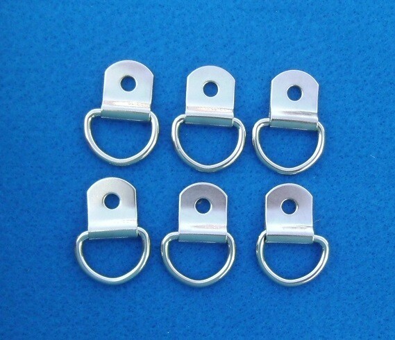 6 Saddle Concho Clip & Dee 5/8" D Ring / 3/4" Clip Saddle Strings Saddle Tack