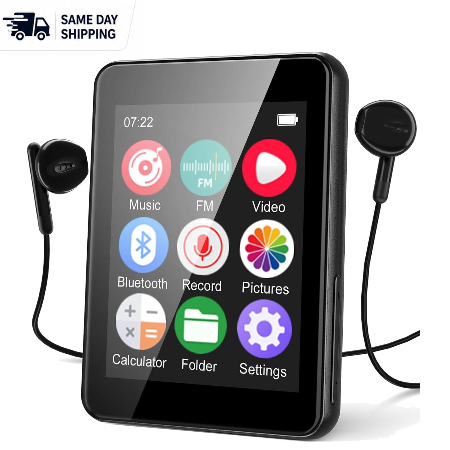 Kids’ 64GB Music Player with Bluetooth - Thin & Lightweight, Safe No WiFi Design