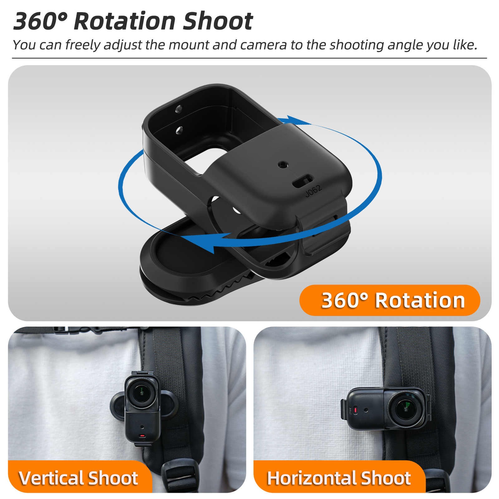 For DJI Osmo Nano 1PCS Backpack Strap Mount Clip Durable Strong Grip Accessories