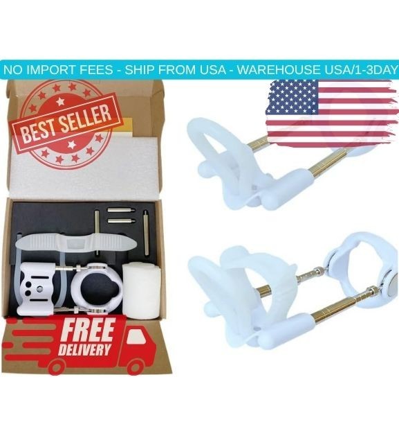 Male Penile Traction Device Extender Enlargement Stretching Kit Wearable White
