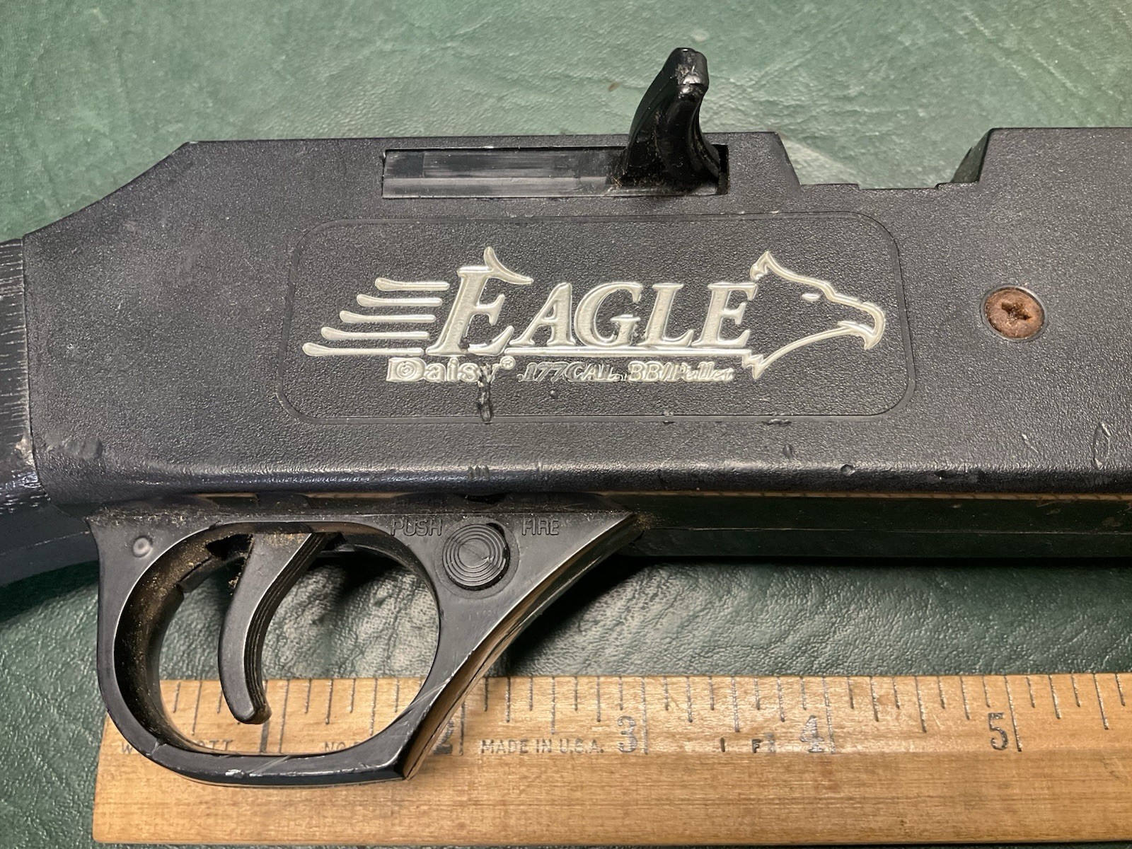 Vintage DAISY "EAGLE" Powerline 856 Pellet BB Gun .177 CAL ~ Works