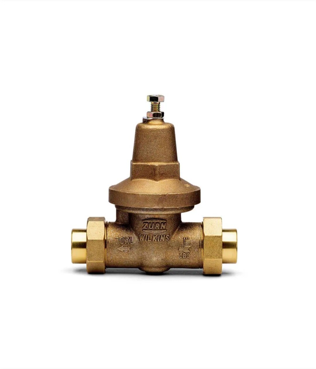1" Zurn Wilkins 1-70XLDUC PRV Pressure Reducing Valve in Bronze Double Union