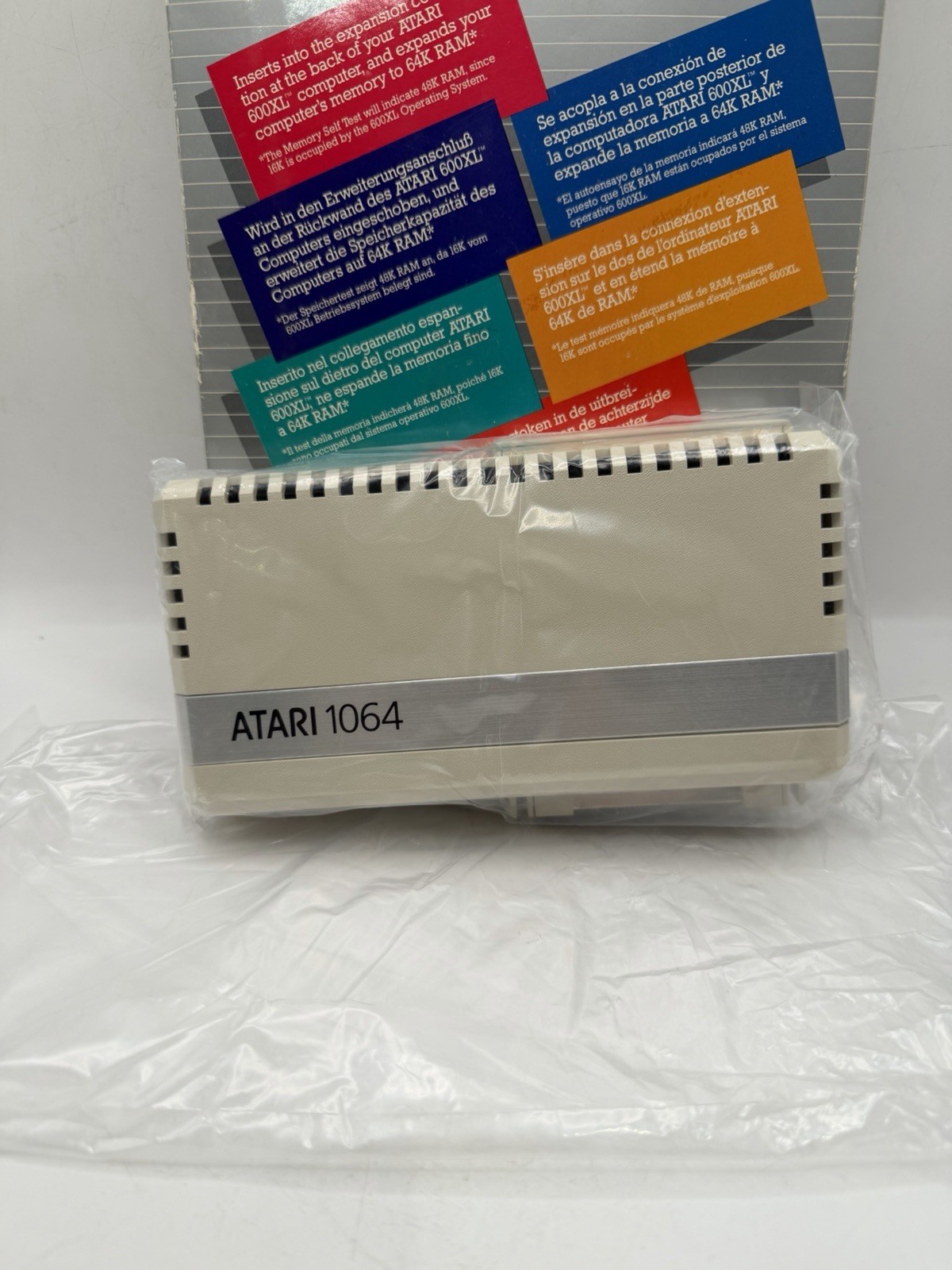 Atari 1064 Memory Expansion 64 KB For Atari 600XL Mint Condition W Original Box