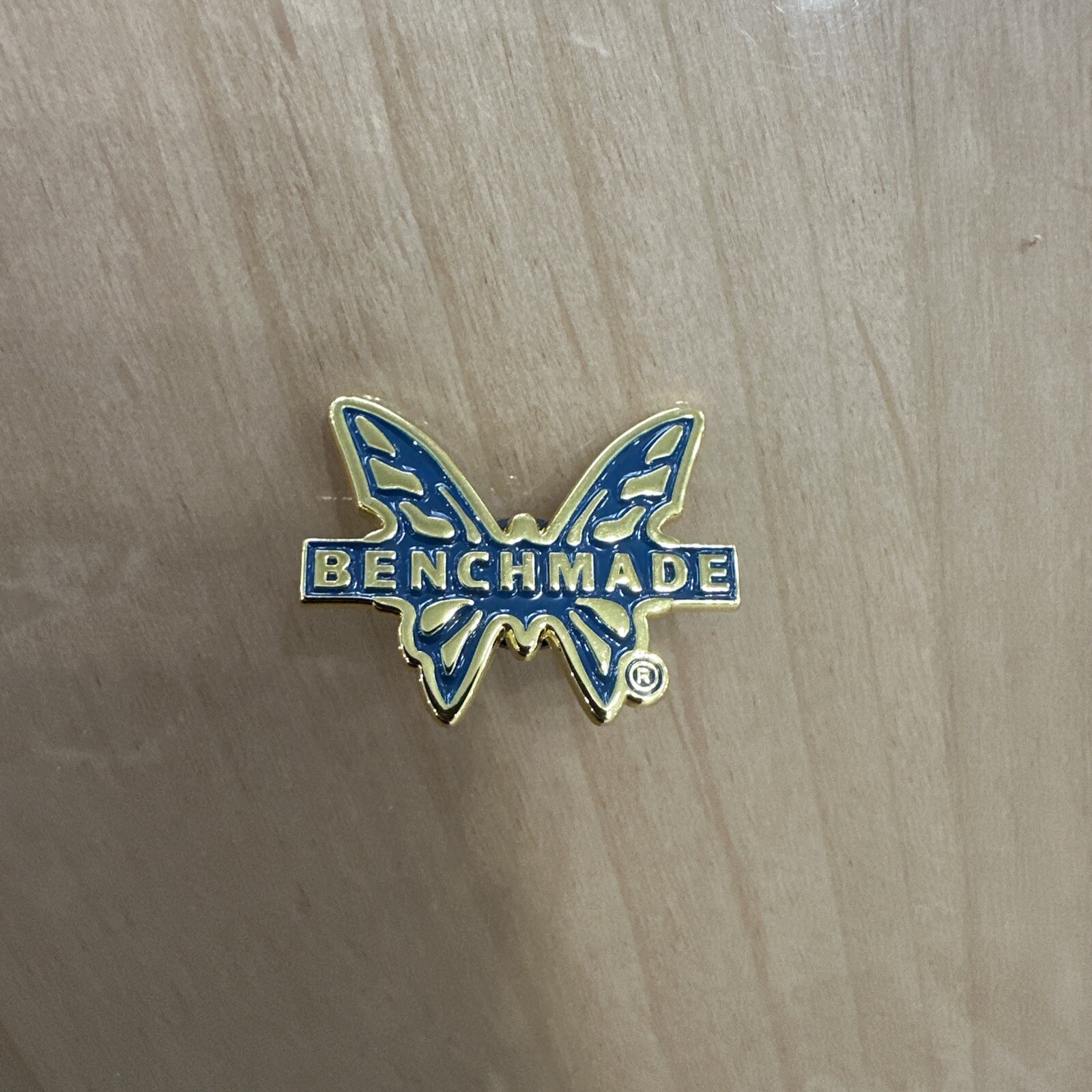 2026 Shot Show Benchmade Knife Butterfly Pin Butterfly Cutout Blue Gold