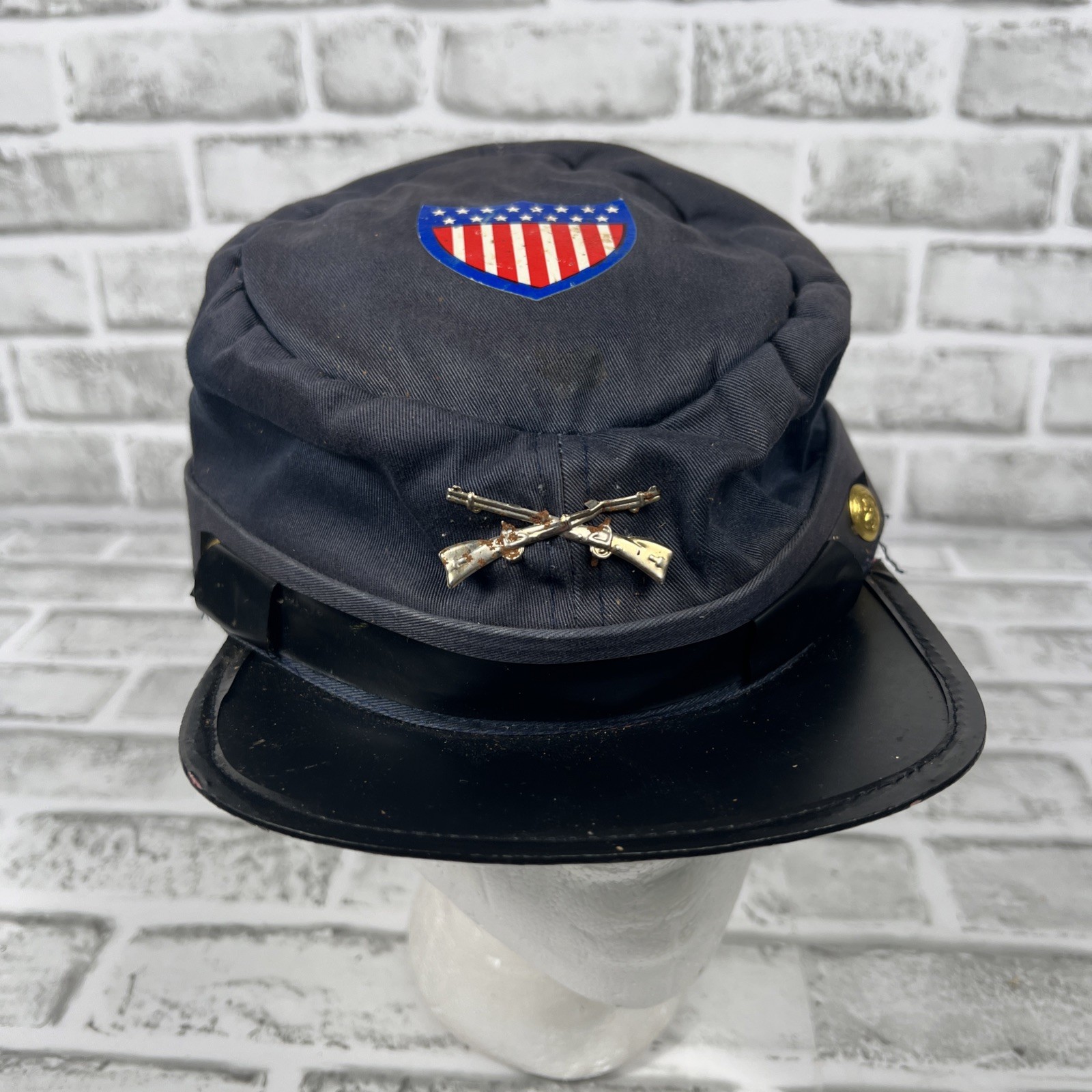 Vintage Disney Childs Union Civil War Cap - Blue - Small