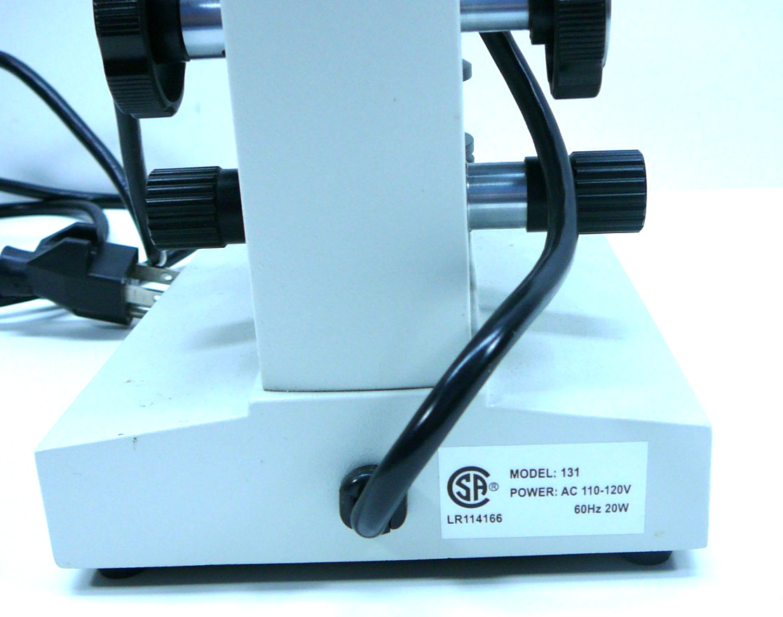 FREY SCIENTIFIC Microscope Model 131 Compound with x-y stage 40-400X & 48 slides