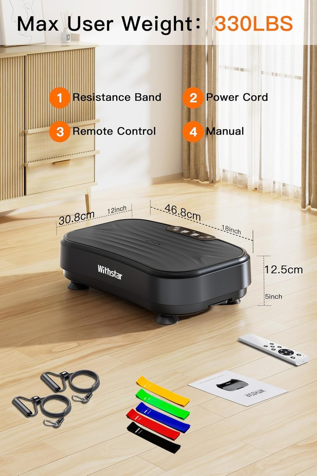 Vibration Plate Exercise Machine,Power Waver Vibration Plate Platform for Lym...