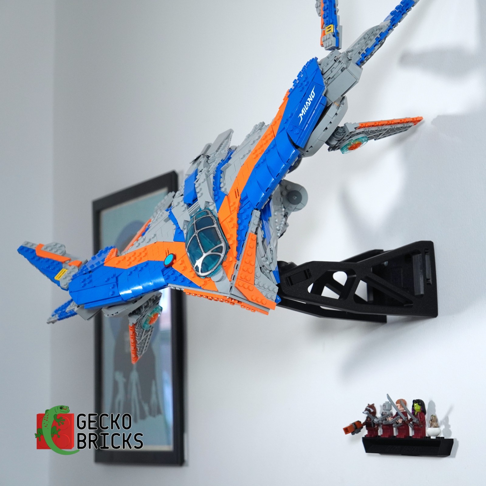 Wall Mount Display for LEGO Guardians of The Galaxy Milano 76286