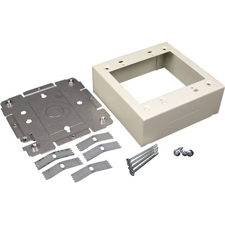 Legrand V2448-2 Device Box, 2400 Series, 1.75 In H, 4-3/4 In L, Ivory