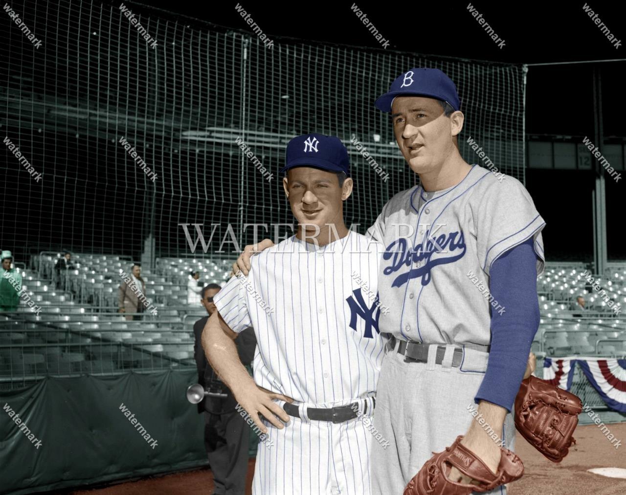 DO705 Roger Craig - Whitey Ford Dodgers Yankees 8x10 11x14 16x20 Colorized Photo