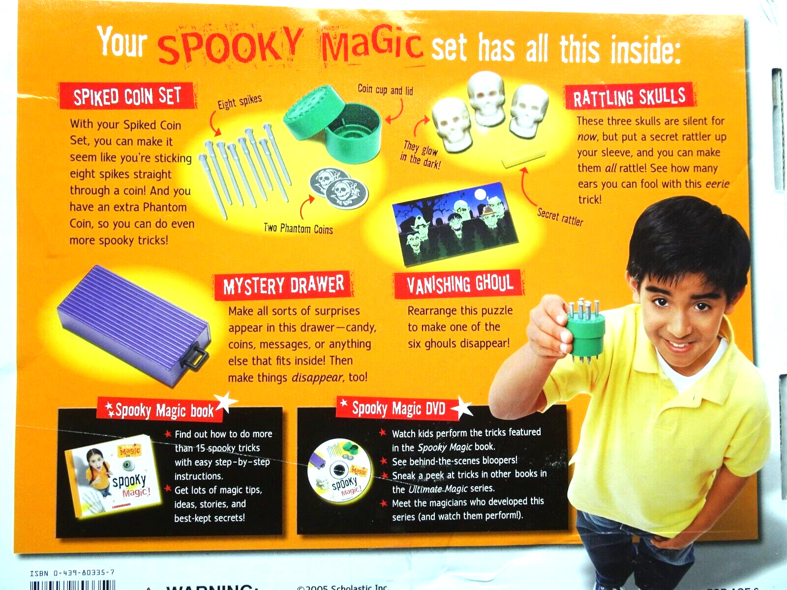 Spooky MAGIC Set - The Ultimate Magic Cub - Scholastic W/Tricks, DVD Booklet