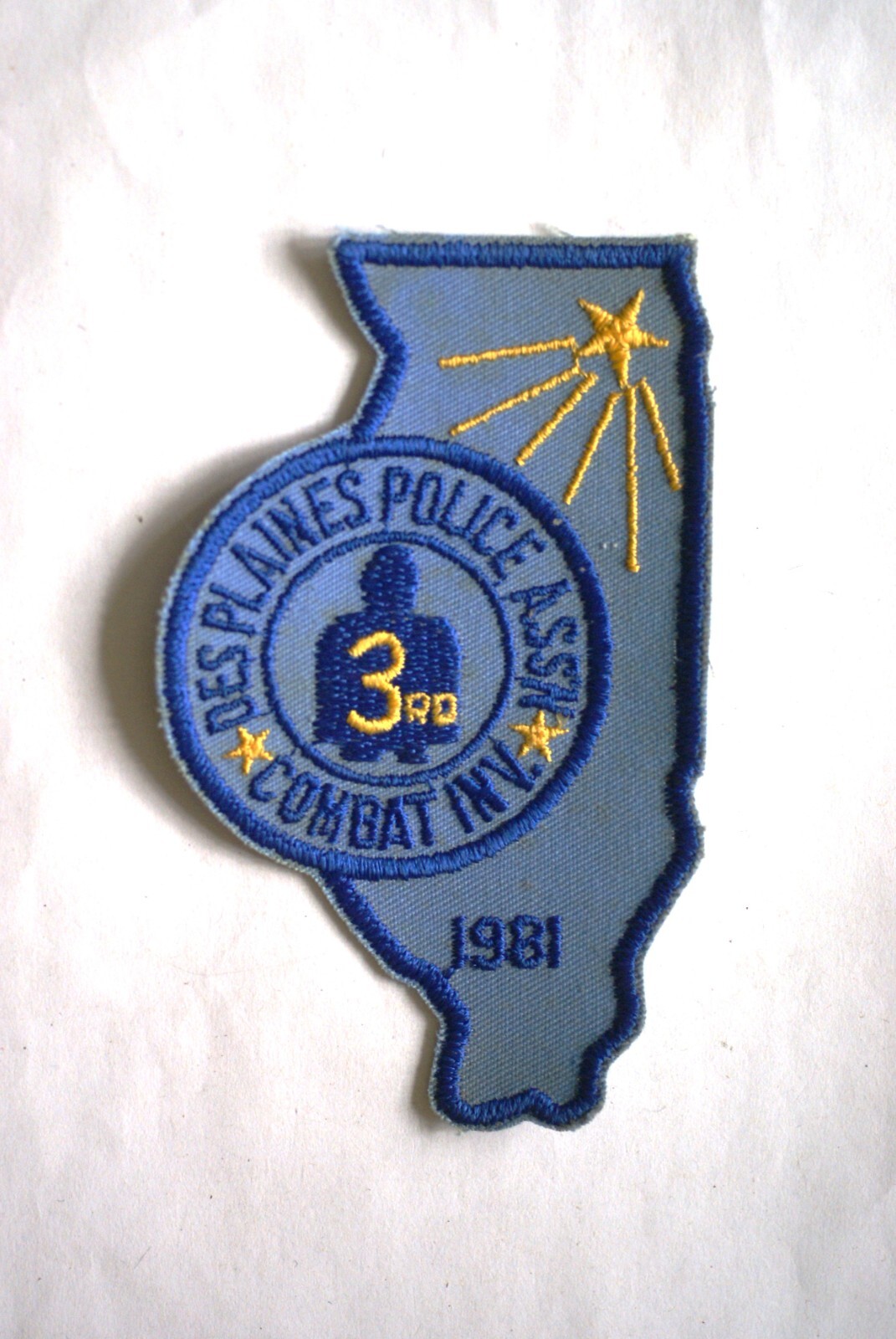 Des Plaines 3rd Invitational Police Association 1981 Combat patch, Illinois