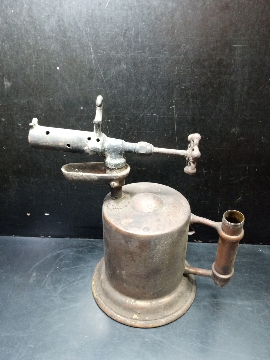 ANTIQUE DETROIT TOURCH BRASS Gasoline Gas BLOW TOURCH Parts Repair Collectable