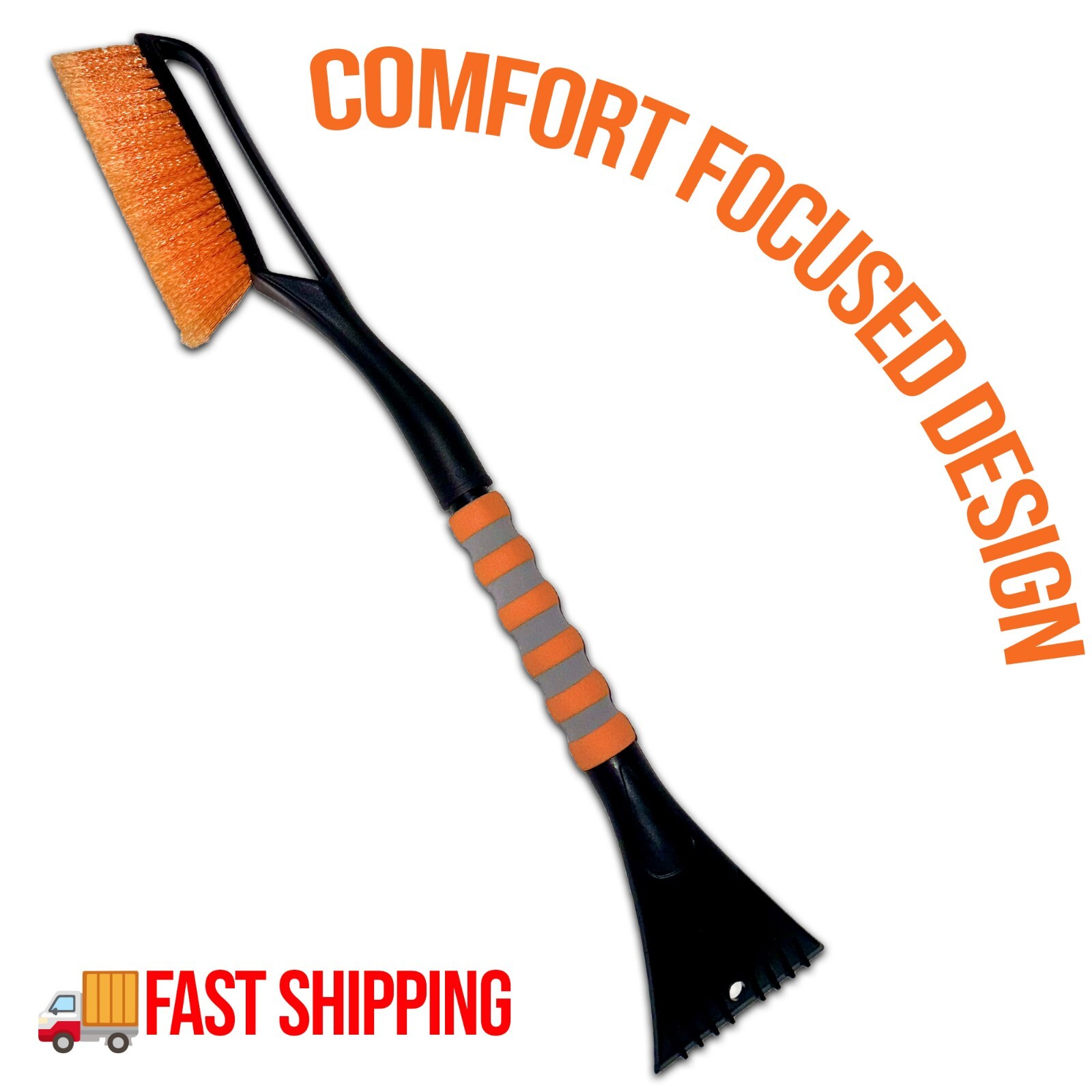 27" For Car Truck SUV Windshield Remover Scraper Car Snow Brush with Ice Scraper