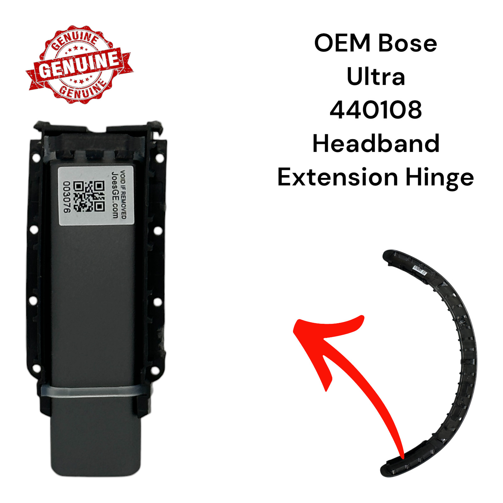 OEM Bose QuietComfort Ultra 440108 Headband Metal Extension Hinge (Gray) - Parts