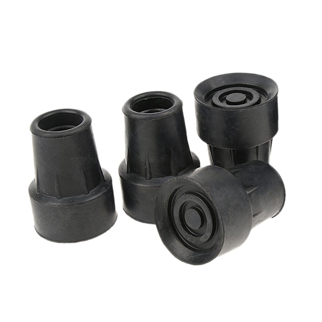 4 Pcs Walking Stick Cane Pole Pin Crutch Rubber   Tip Ferrule End Bottoms