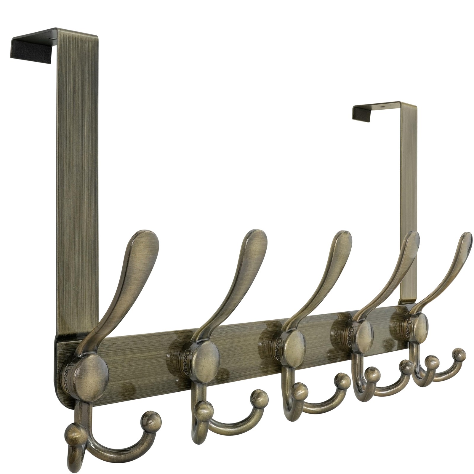 Over The Door Hook Hanger Rack Stainless Steel Heavy Duty Bronze 5 Tri Hook