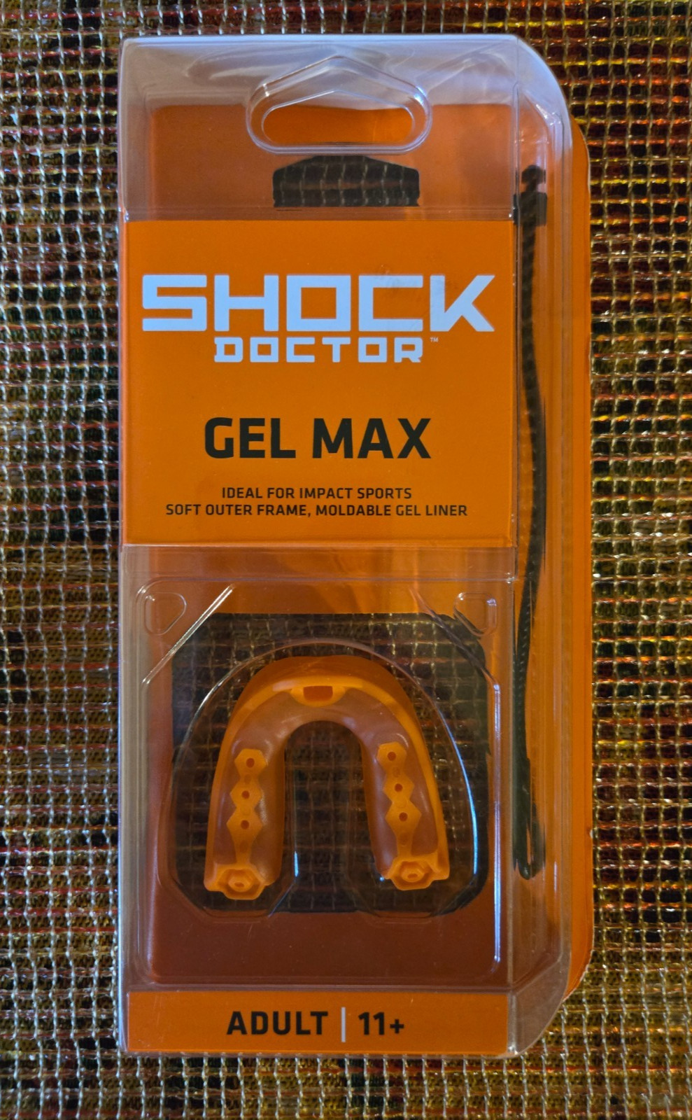 Shock Doctor Gel Max Convertible Strap/Strapless Custom Mouthguard Adult NEW
