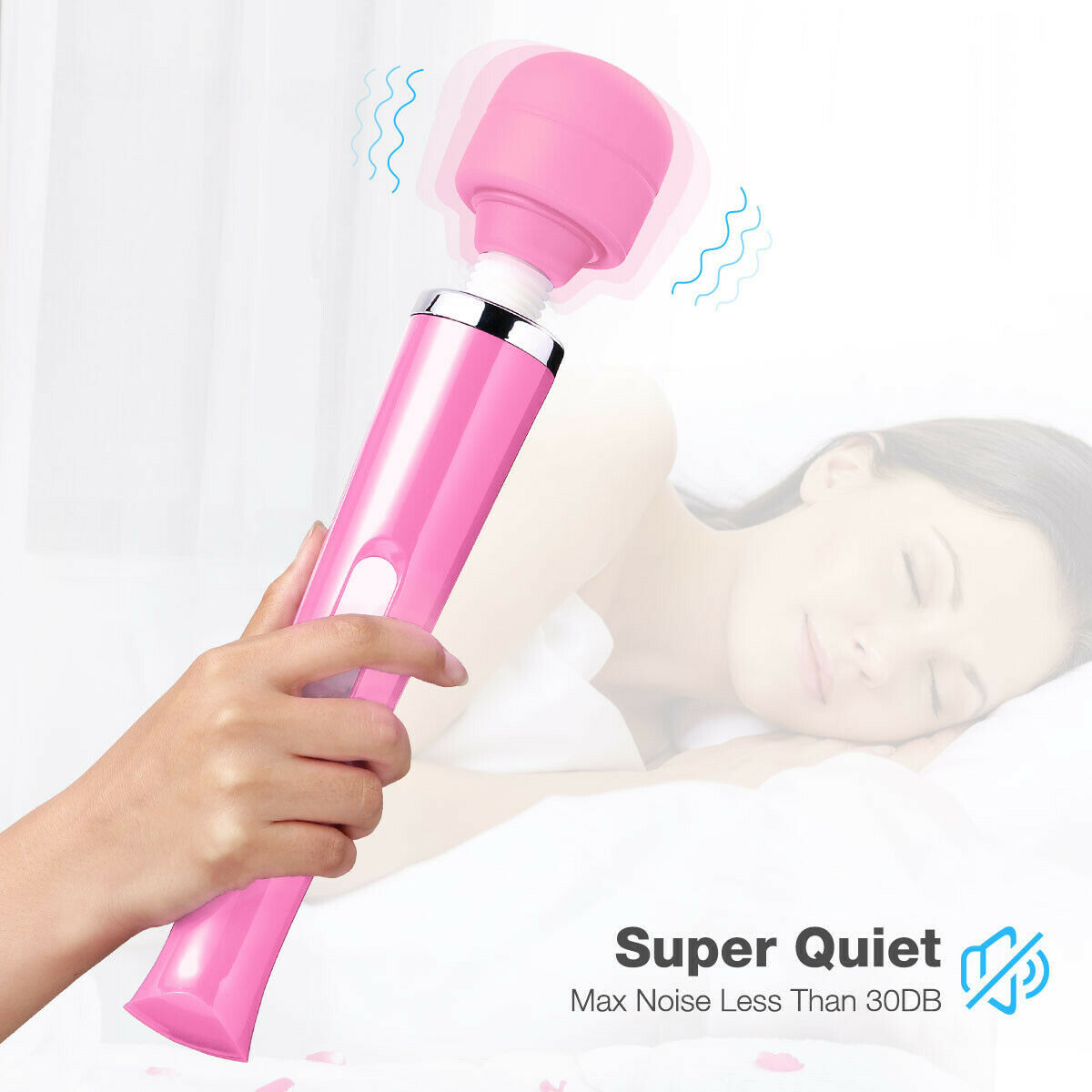 20 speed/10 vibration Handheld Vibrating Massager Wand Full Body Massage Stick