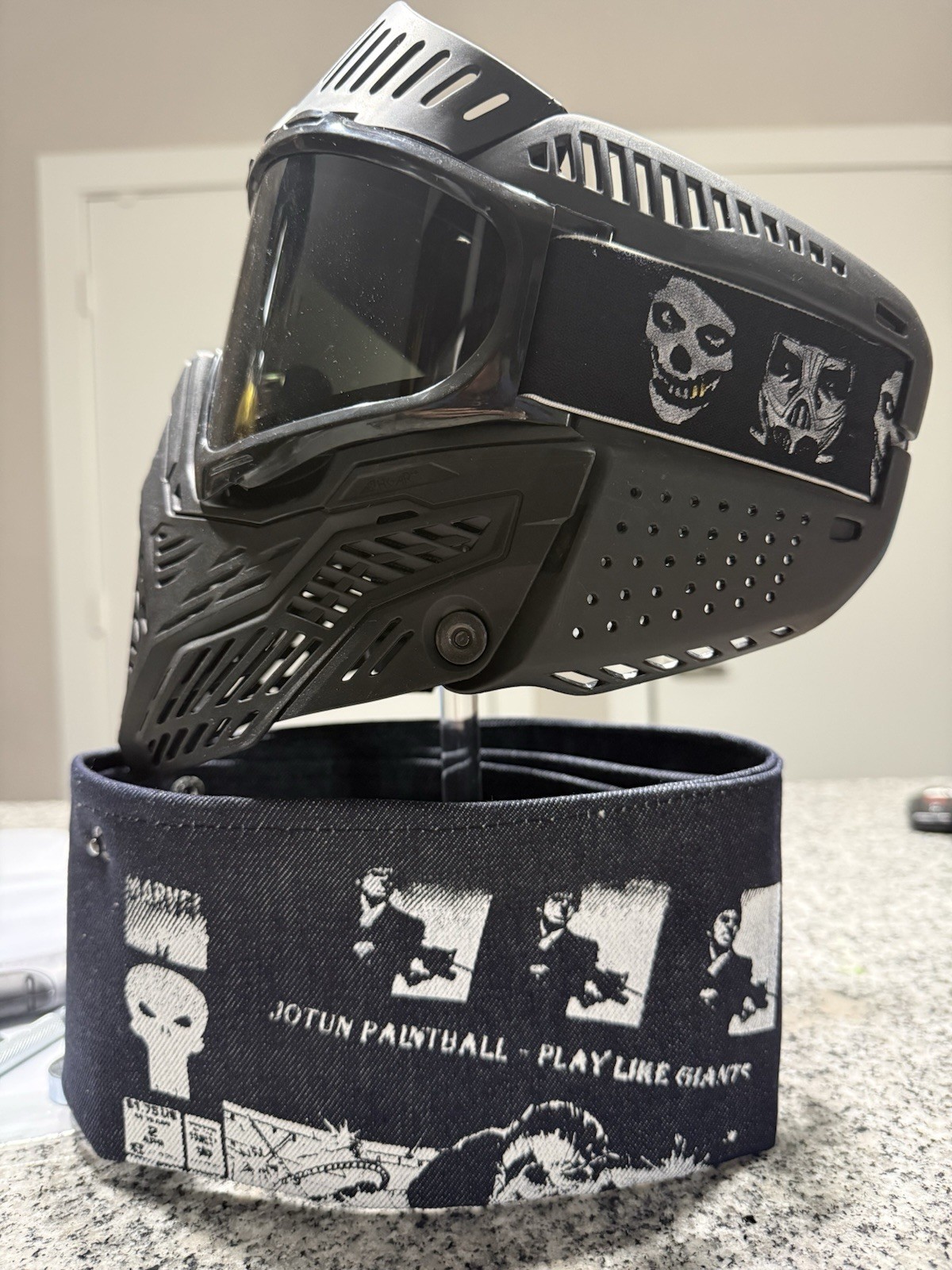 JOTUN HCKY Neck Protector - Punisher #1/1 Wear w JT Proflex Paintball Airsoft