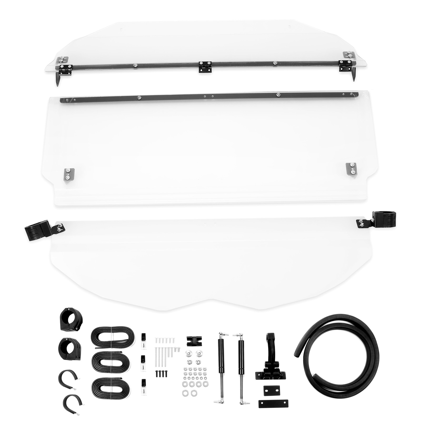 For Can-Am Maverick X3 (64" or 72") 2-IN-1 Clear Windshield WITH/Hardware