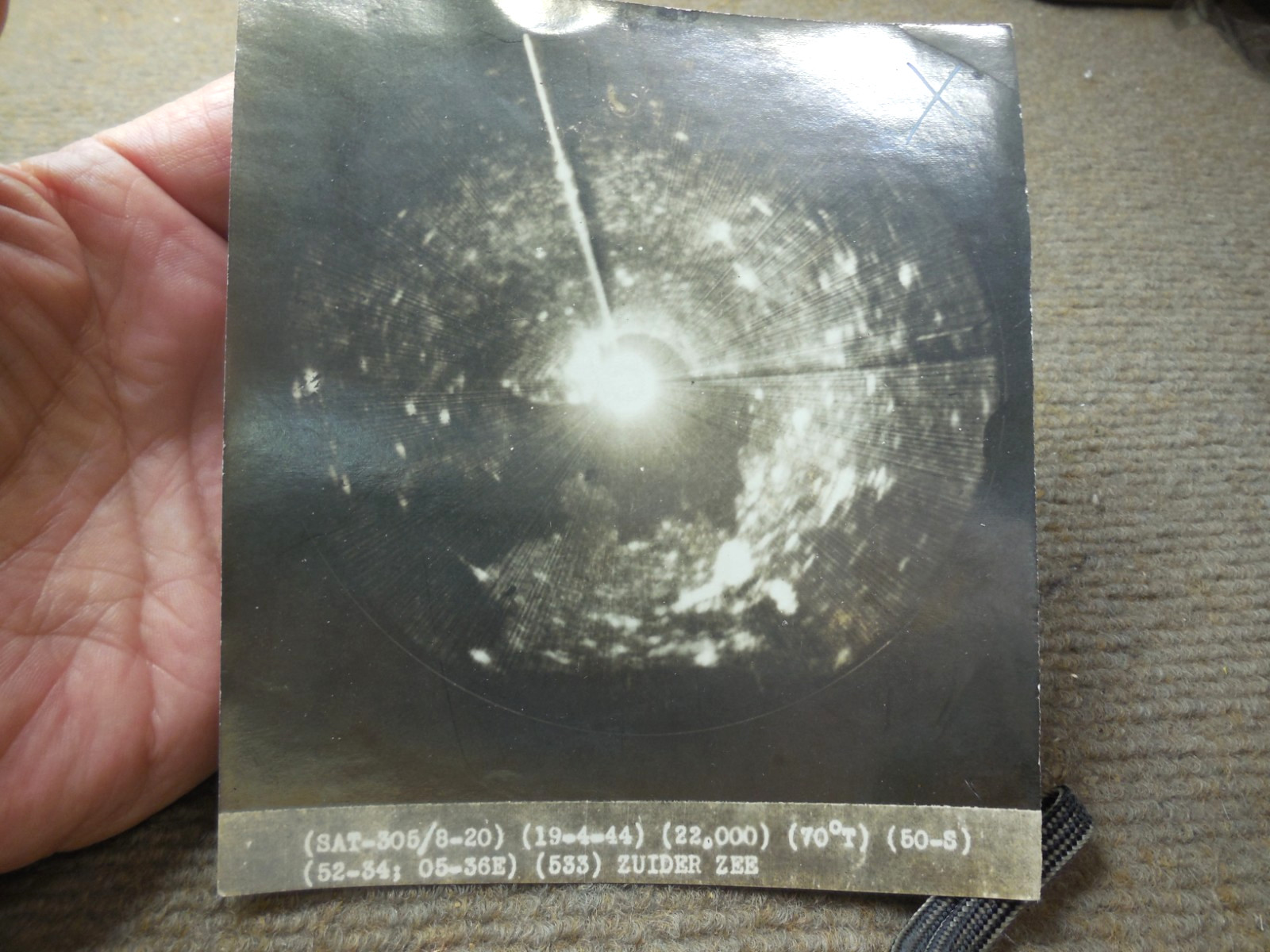 Original 1944 WWII USAAF Zuider Zee (Netherlands) Bombing Photo