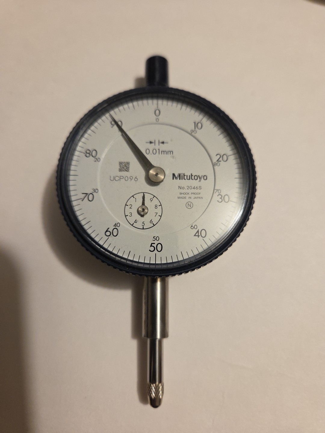 Mitutoyo 2046S Dial Indicator .01 X 10MM