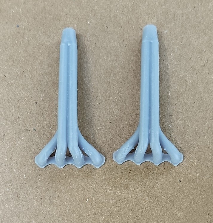 RESIN 3D PRINTED 1/25 MUD, PULLING, DEMO DERBY VERTICAL HEADERS TALL W/O FLAPPER