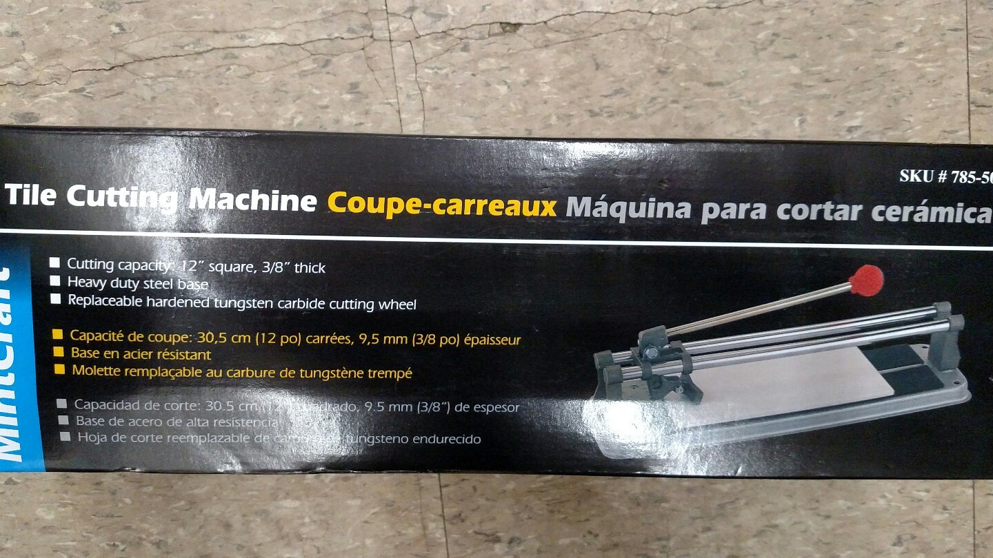 Mintcraft Tile Cutting Machine