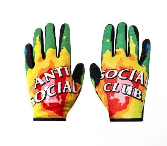 Anti Social Social Club Maps, Maps, Maps Gloves 'Multicolor' size 2XL