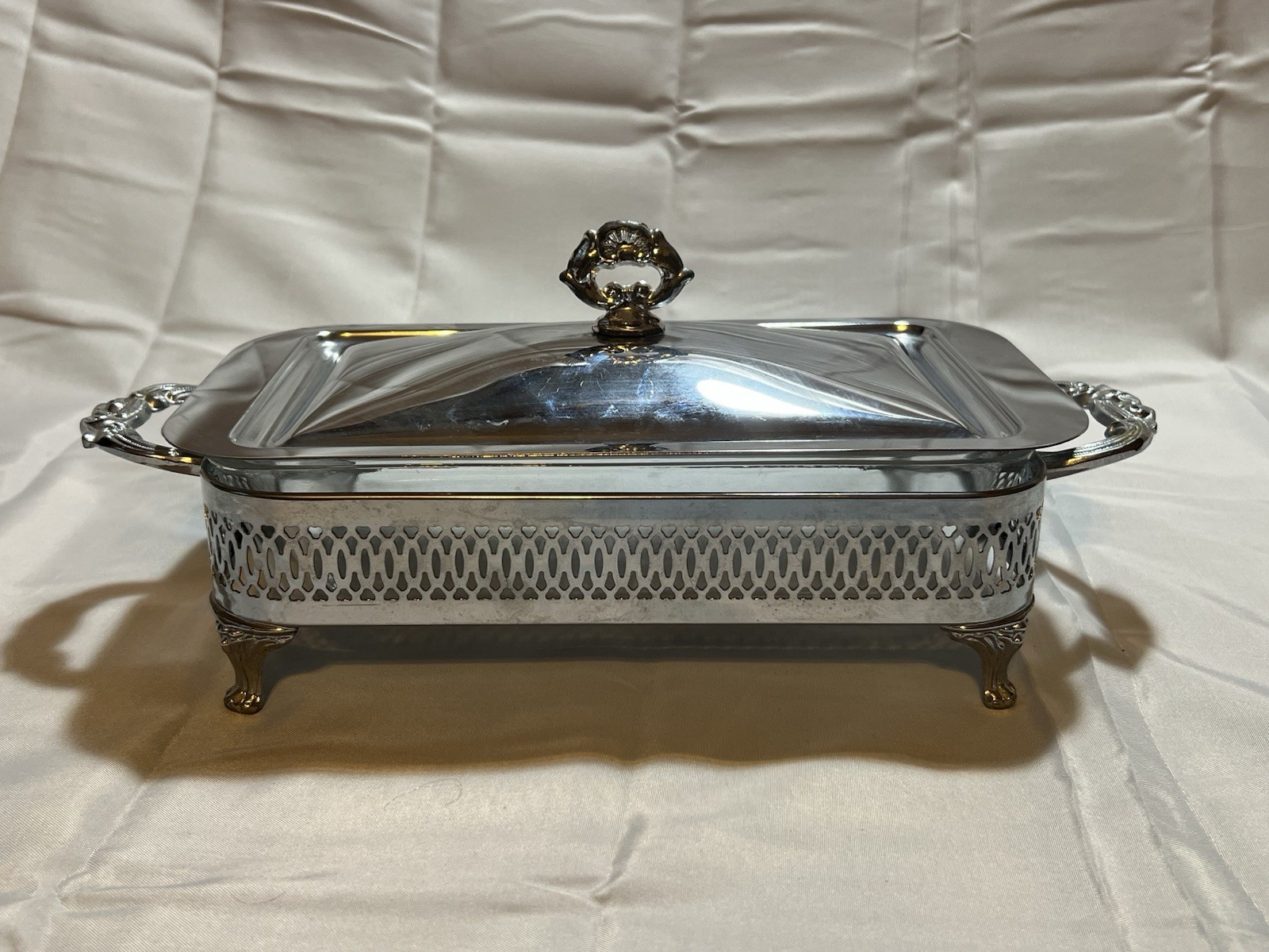 Anchor Hocking 1 qt Glass Bakeware With Serving Tray