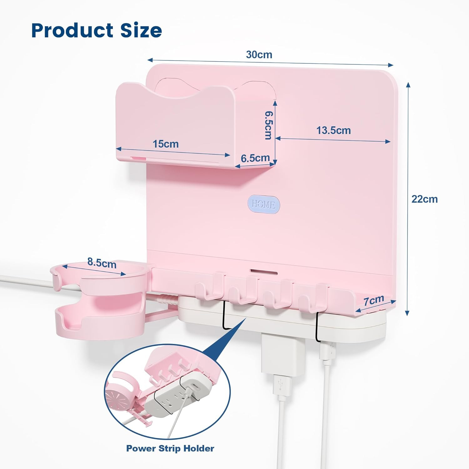 Floating Shelves for Bedside Shelf Accessories Organizer, Wall Mount Shelf Stick