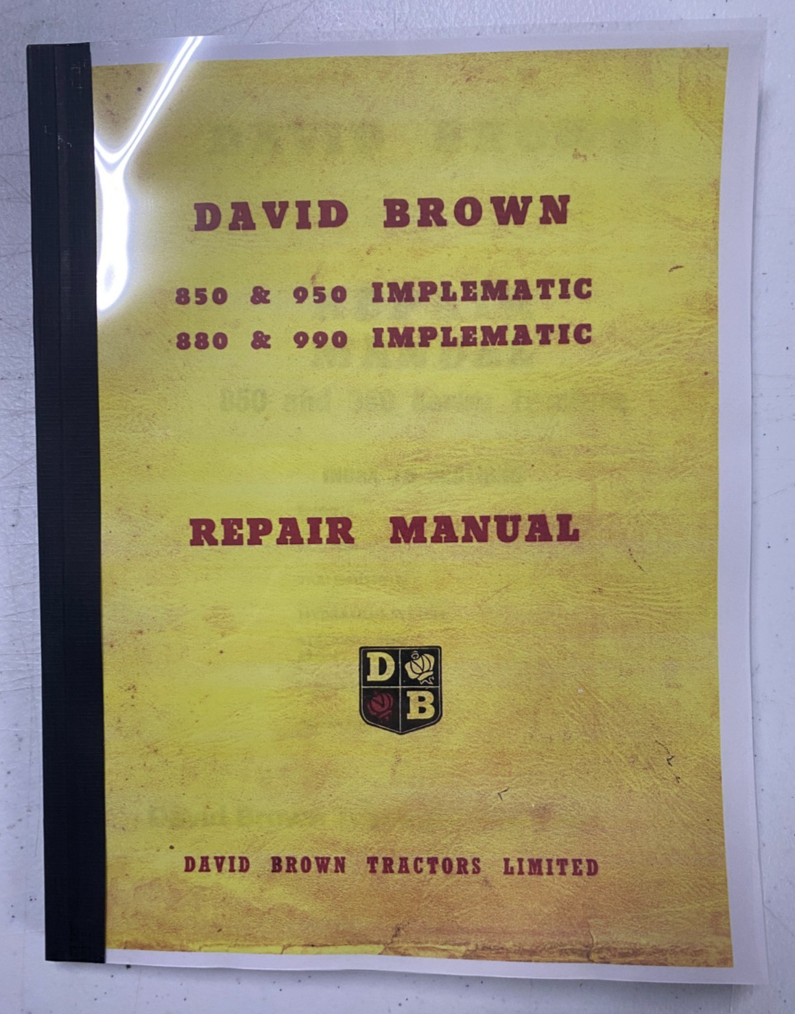 850 950 Implematic WSM Tractor Service Workshop Manual Case David Brown 850 950