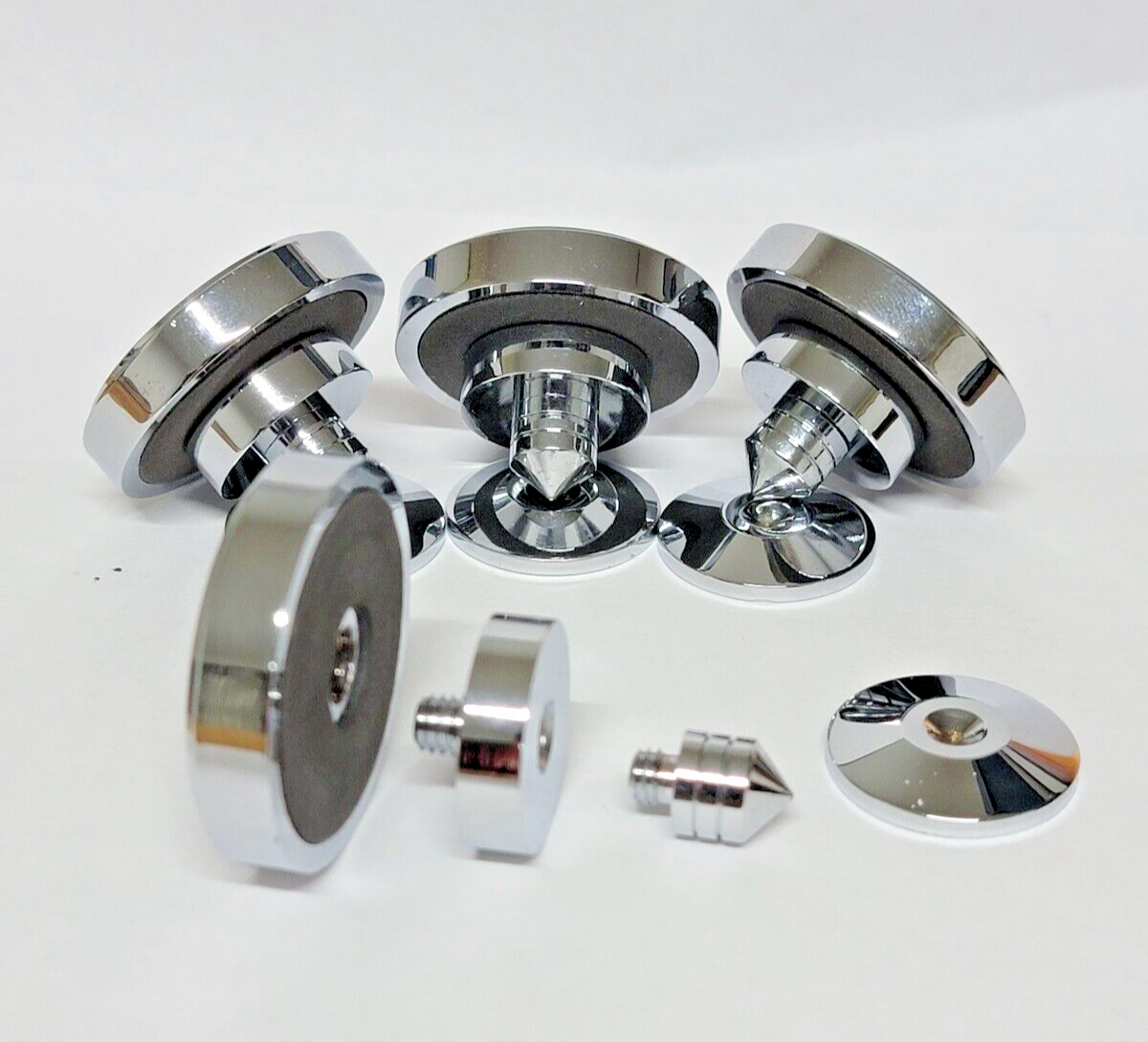 4 Pcs Audio Isolation Cones (Silver)