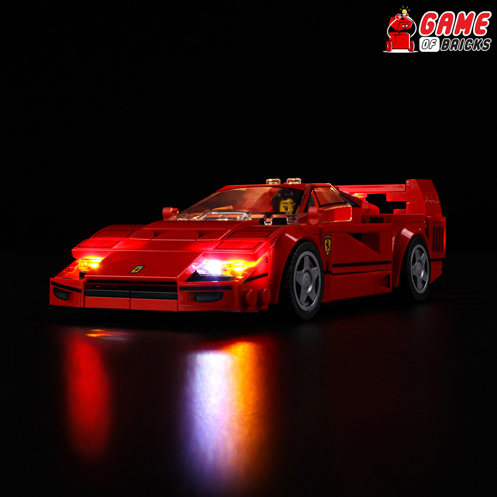 LED Light Kit for LEGO® Ferrari F40 Supercar 76934
