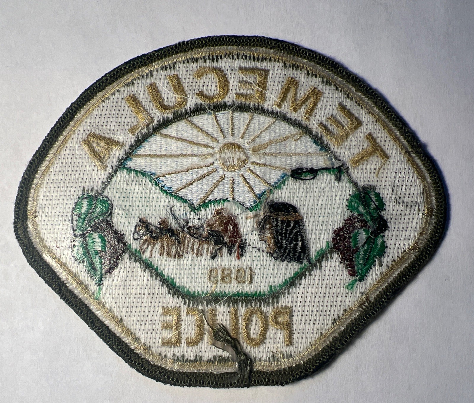 Temecula Riverside County California police patch