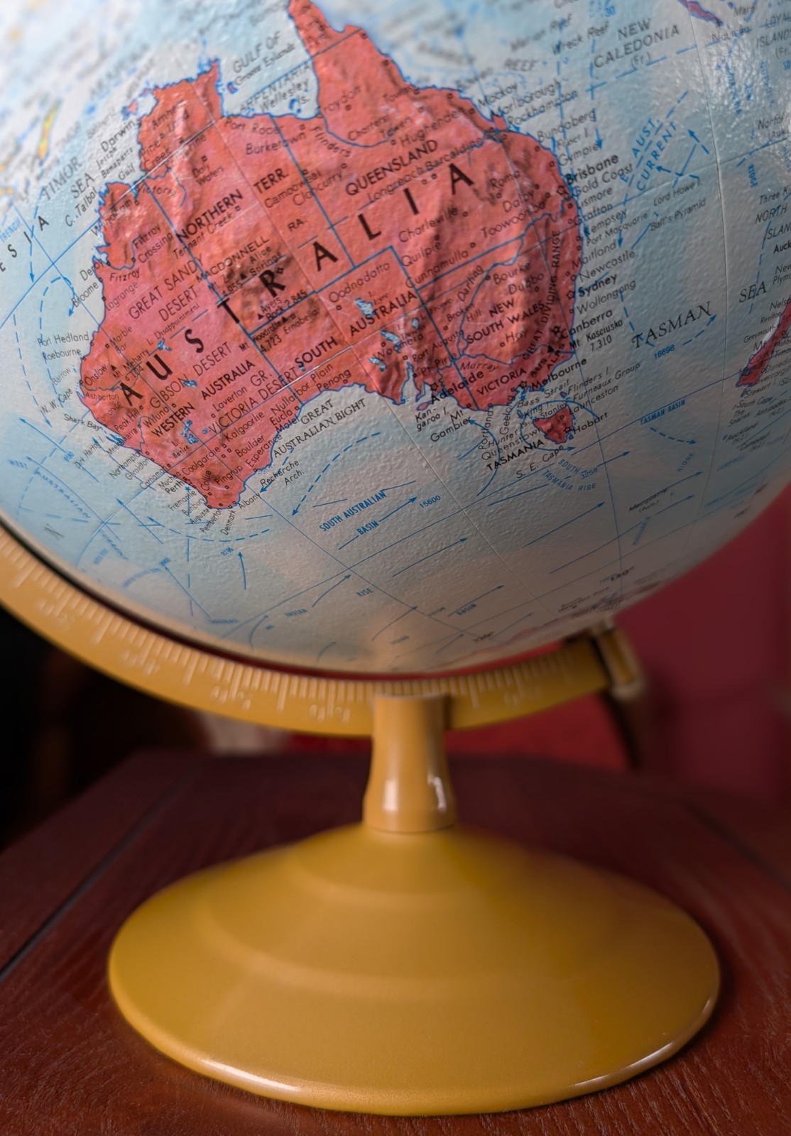 Vintage Globe, MCM Globemaster 12",  Raised Relief, Decorative, And Educational.