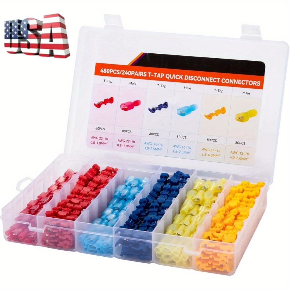 480/60x Quick Splice Scotch Lock T Tap Wire Joint Cable Crimp Terminal Connector