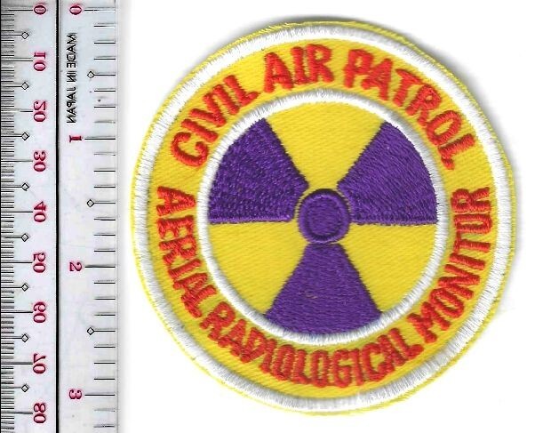 US Civil Air Patrol CAP Aerial Radiological Monitor Patch NO TARIFF