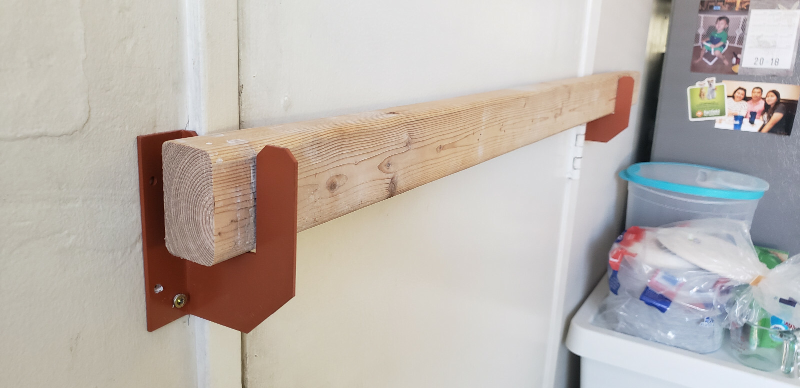 Security Brackets for front or back door Fits (2x3) or 2x4 Board