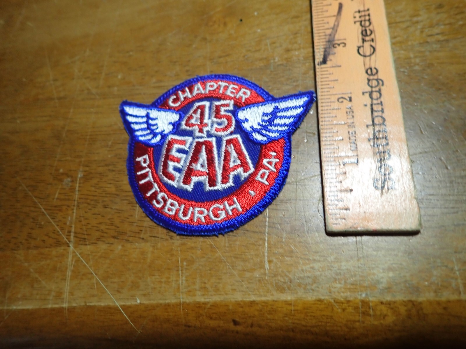 CHAPTER PITTSBURGH PENNSYVANIA 45 EAA  FIXED WING AIRPLANE   PATCH BX F#10