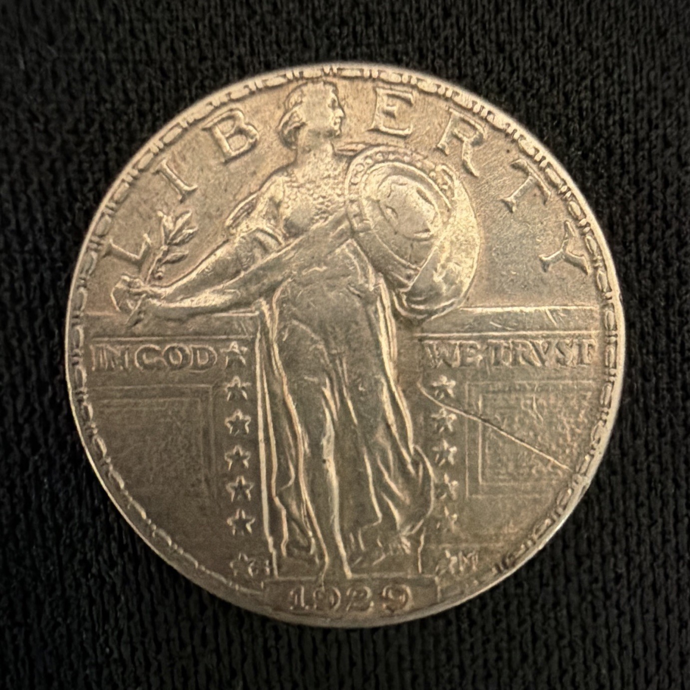 1929 Standing Liberty Quarter 25C Silver .900 Business Strike Philadelphia