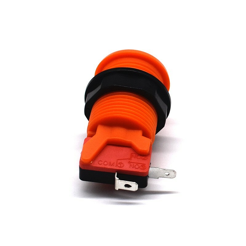 Arcade Game HAPP Style Push Button with Microswitch For JAMMA MAME DIY Orange US