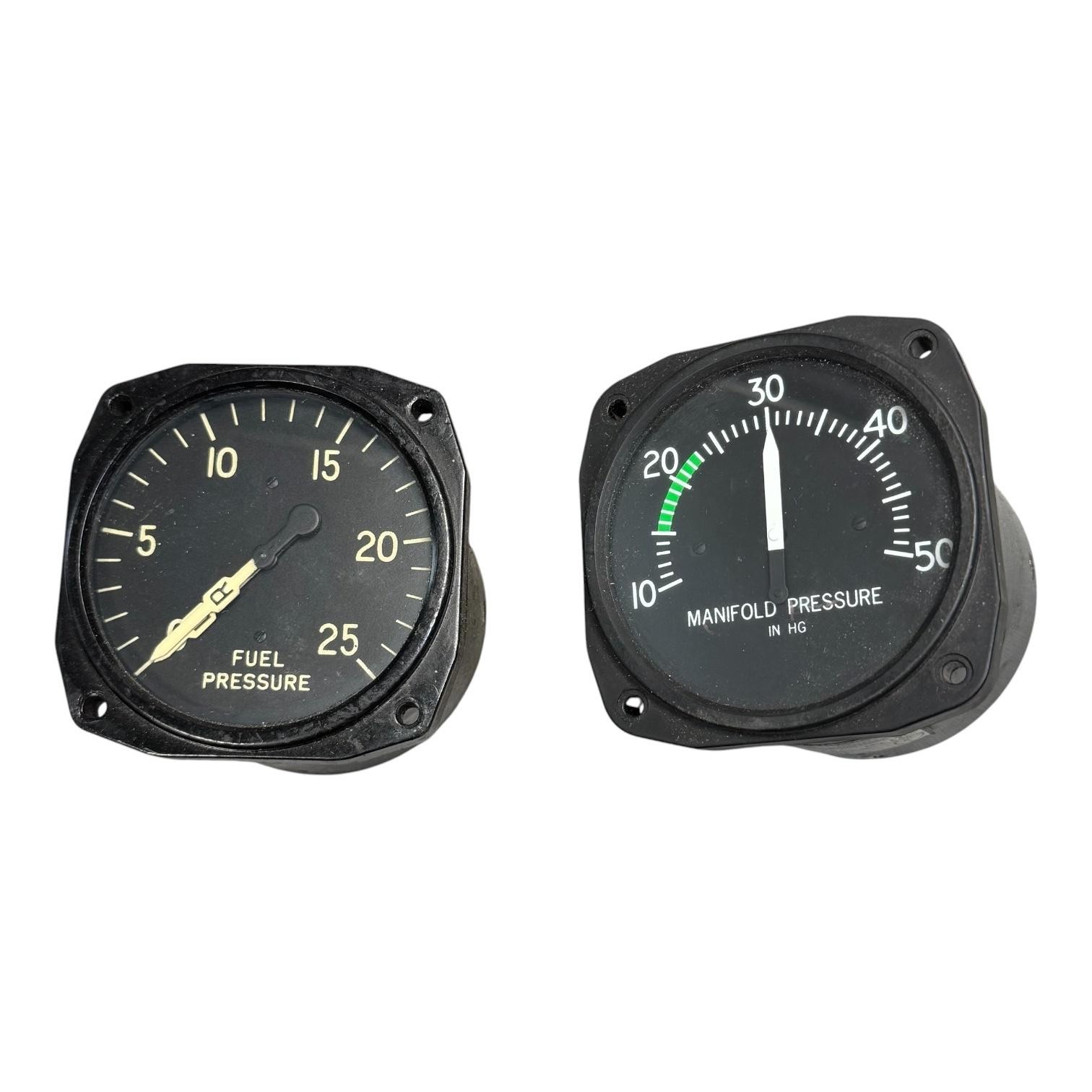 Vintage Cessna Manifold Pressure Gauge C662035-0101 Fuel Pressure AN 5772-1